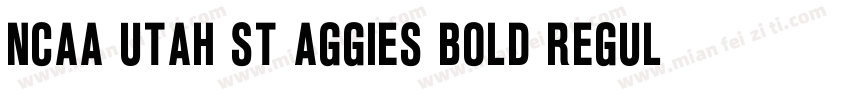 NCAA Utah St Aggies Bold Regular字体转换